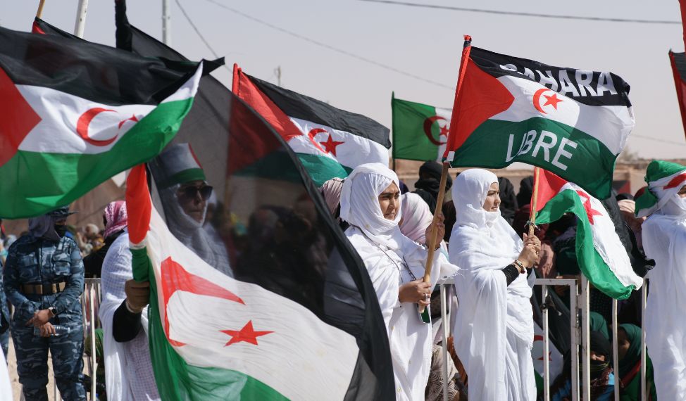 Parade zum Nationalfeiertag im Geflüchtetenlager Smara in Algerien, 27. Februar 2024. © Jörg Tiedjen