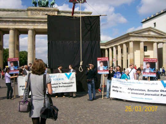 Freedom for Parvez! Germany must take energetic measures for the innocent yet condemned Afghan journalist