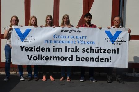 Yezidische Flüchtlinge im Irak warten auf Rettung