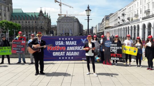 G20: Menschenrechtler unterstützen indianischen Widerstand gegen Trump