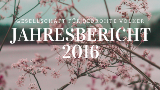 GfbV-Jahresbericht 2016