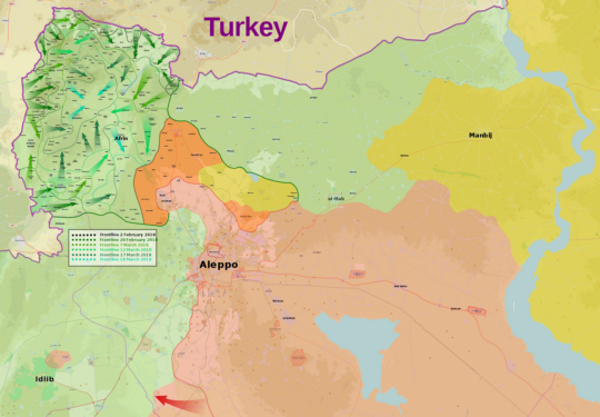 Nordsyrien: Der völkerrechtswidrige Angriffskrieg der Türkei gegen Afrin