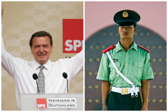 TERMIN: Protestaktion gegen China-Reise von Gerhard Schröder