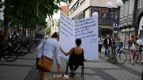 Termin: Menschenrechtsaktion in der Fußgängerzone von Kassel