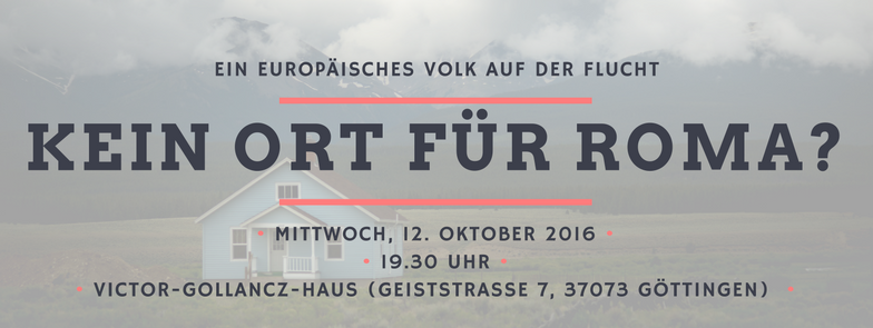 TERMIN: Kein Ort für Roma? – Ein europäisches Volk auf der Flucht
