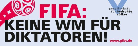 Keine Spiele für Diktatoren – FIFA soll Menschenrechte bei Vergabe von Weltmeisterschaften mehr berücksichtigen